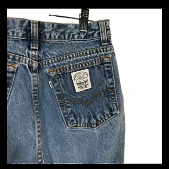 Vintage Levis Jeans Pants 80s White Tab Two Horse Patch RARE Size 11 - Picture 2 of 9